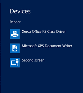 Windows 8 Start Screen Devices